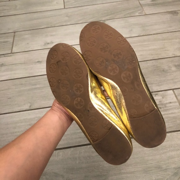 Tory Burch Reva Metallic Ballerina Flats🔥 - Picture 11 of 11